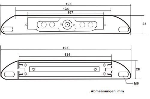 AUTO RÜCKFAHRKAMERA 180 ° WEITWINKEL RÜCKFAHR KAMERA IR  